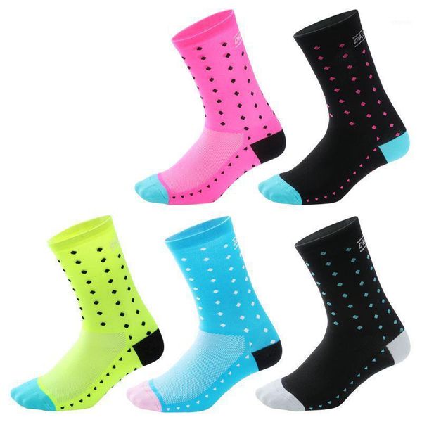 

men women mid length compression socks cycling socks outdoor sports basketball fitness training breathable sock1, Black