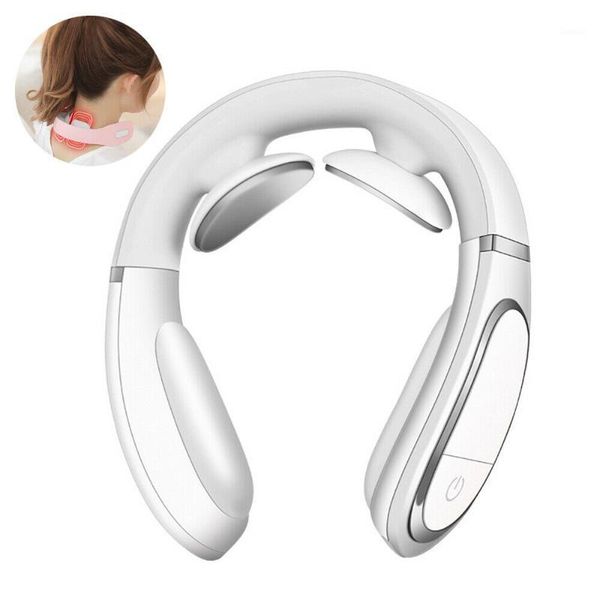 

smart electric pulse neck massager wireless heat cervical traction relaxation acupuncture kneading pain relief massage machine1