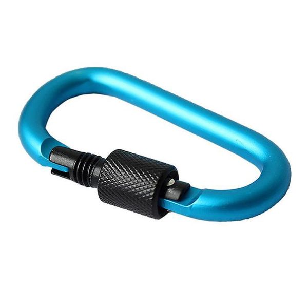 

1pcs outdoor carabiners aluminum mountaineering carbine clip buckle d ring lock key camping hiking buckle locking accessories h jllequ