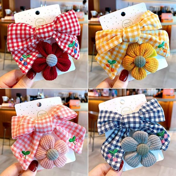 

hair accessories korean version of children's bow hairpin ornament princess baby cute cartoon card girl side tiara, Slivery;white