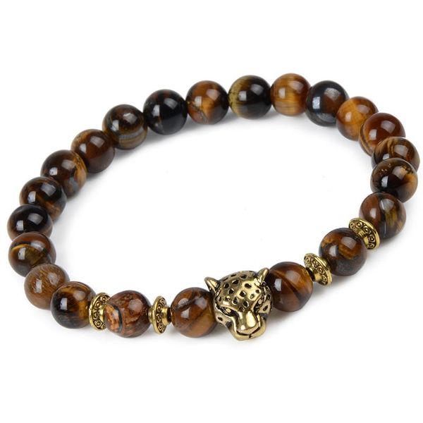 

leopard tiger eye lion head bracelet owl buddha bead bracelets bangles skull charm natural stone bracelet yoga jewelry men women bbyjiy