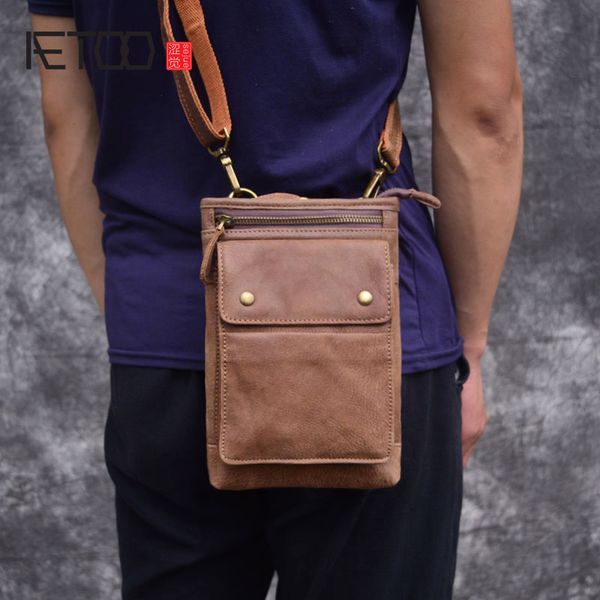 

hbp aetoo genuine leather bag men bags men messenger bags male small flap vintage leather shoulder crossbody bags for man
