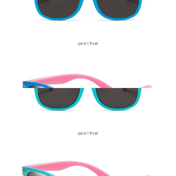 

50pcs/lot kids sunglasses tr90 polarized mirror sun glasses children girls boys silicone uv400 baby eyewear gafas wholesale