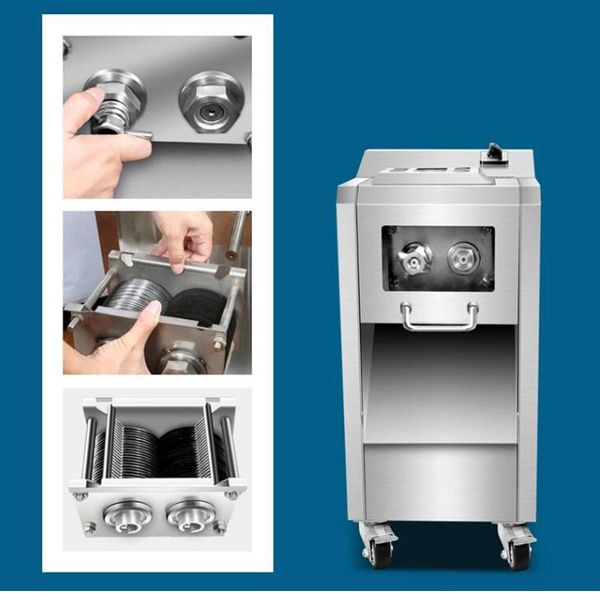 

meat grinders cutting machine stainless steel commercial slicer cutter multifunctional electric diced mincer