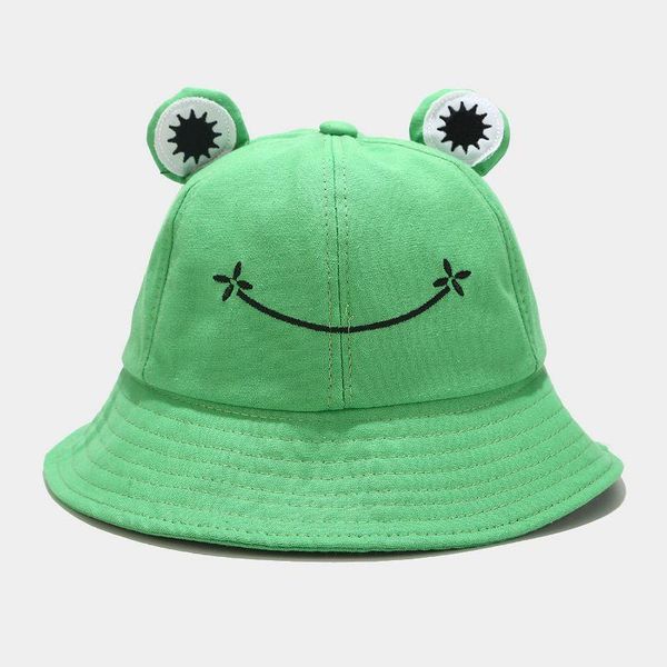 

wide brim hats lovely frog bucket hat animal design fisherman hiking outdoor sunscreen foldable beach for girl women, Blue;gray