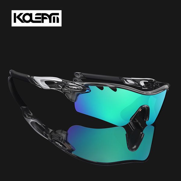 

kdeam professional polarized sport sunglasses for man half frame tr90 safety light weight semi rimless shades glasses with box