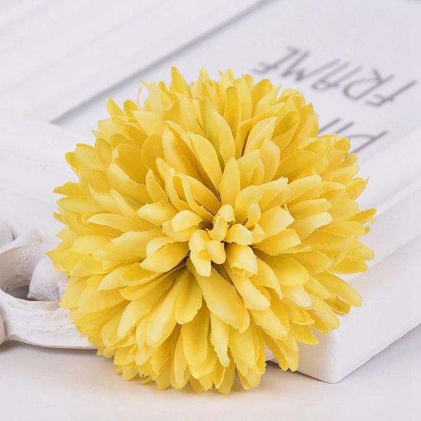 

2pcs silk artificial flower dandelion ball for wedding home decoration diy craft wreath gift valentine's day decor fake jllowm