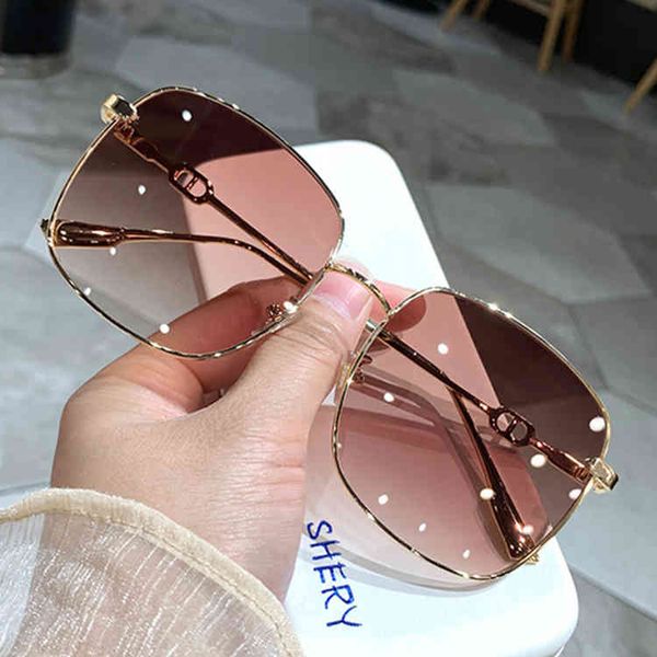 

sunglasses ins large frame korean 2022 po concave round face plain metal sunglasses, White;black