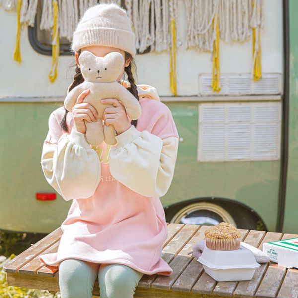 

korean plush 2020 new girls' winter foam sve thickened hoodie cute girl's wtern sle children's wear oacu, Black