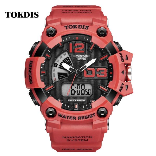 

multi function fashion waterproof sports double display electronic watch tokdis