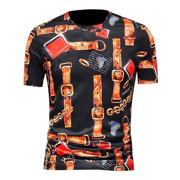 

retro men t shirt mens fashion t shirts hommes mens clothing jacket round neck short sleeve t-shirt quality diamond business tencel m-4xl, White;black