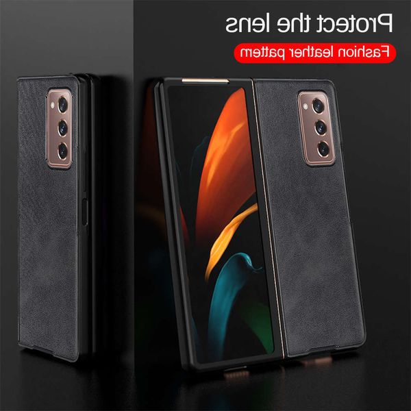 

sewqsamsung leather case, galaxy z luxury back cover, foldable 2, zfold2,vtrvgt