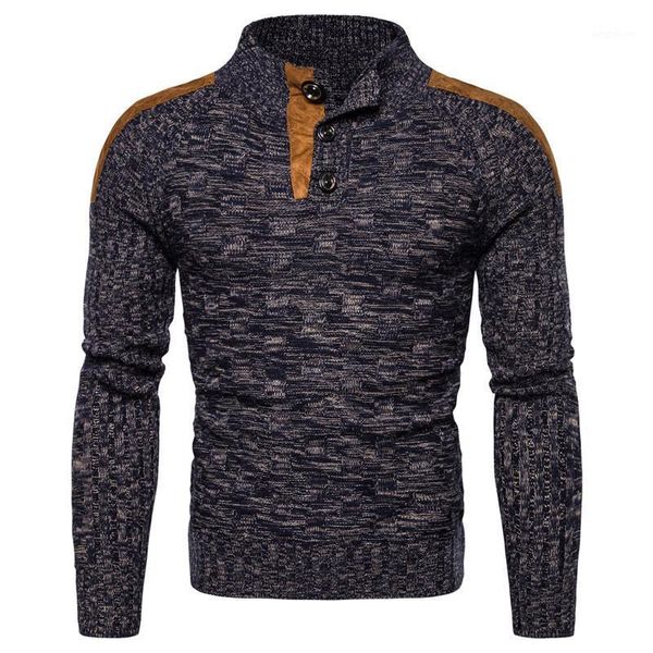 

men's sweaters european and american men's stand-up collar suede thick stitch sweater coat1, White;black