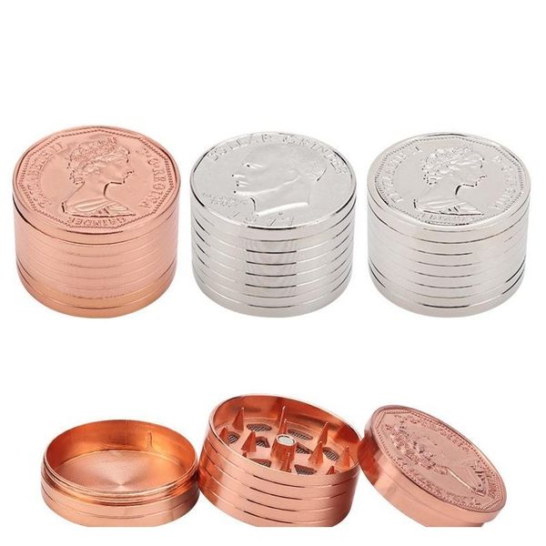 

spot 40mm three-layer sharp tooth herb grinder creative dollar canadian dollar coin smoke grinder smoke accessorieswholesale