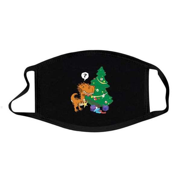 

cartoon dhl covering shipping fashion xmas face dinosaur mask printed windproof masks pm2.5 anti dust ha