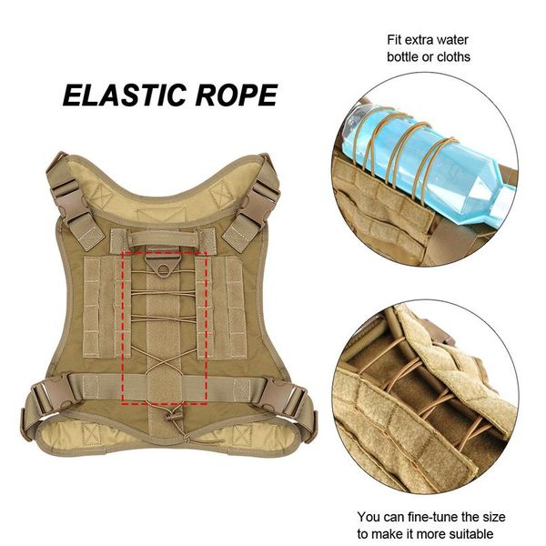 

military tactical dog harness adjustable k9 working dog harness training hunting molle dog vest harness for dogs german sqcyda