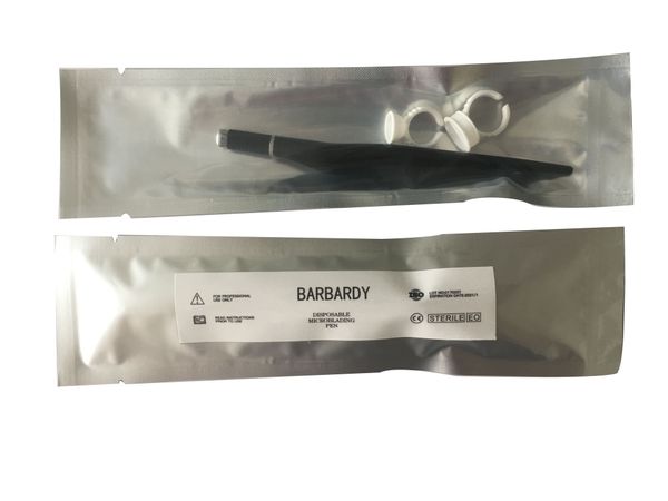 

5set permanent makeup accesories professional manual tattoo pen with 2 ink cups portable microblading hand tool tattoo supplies
