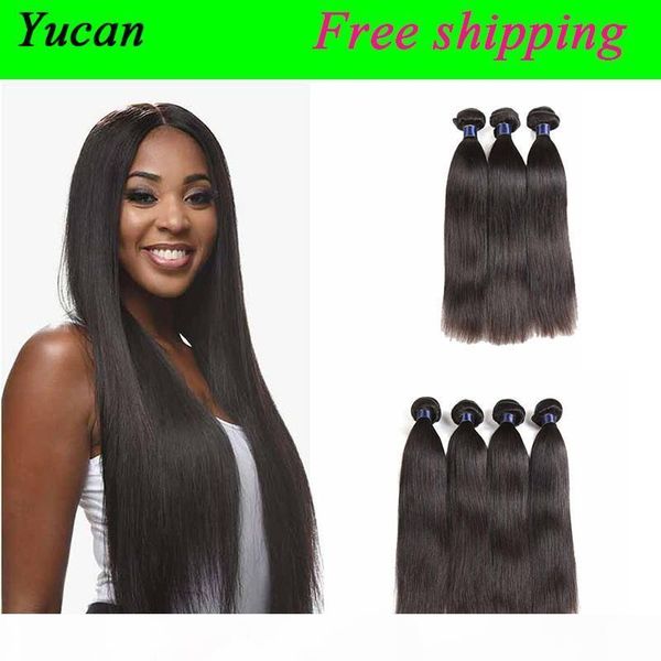 

brazilian virgin human hair weaves straight brazilian virgin hair extensions peruvian remy human hair wefts straight 100g pcs, Black