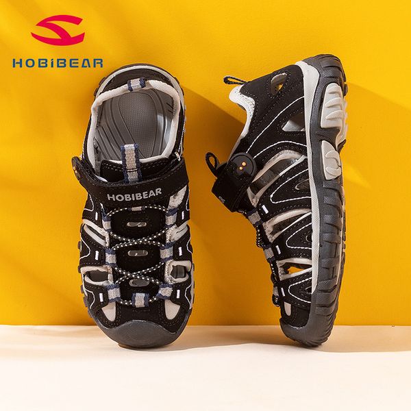 

boy sandals closed toe gladiator sandals casual 2020 big children's beach shoes summer new soft bottom gub5070 t200709, Black;red