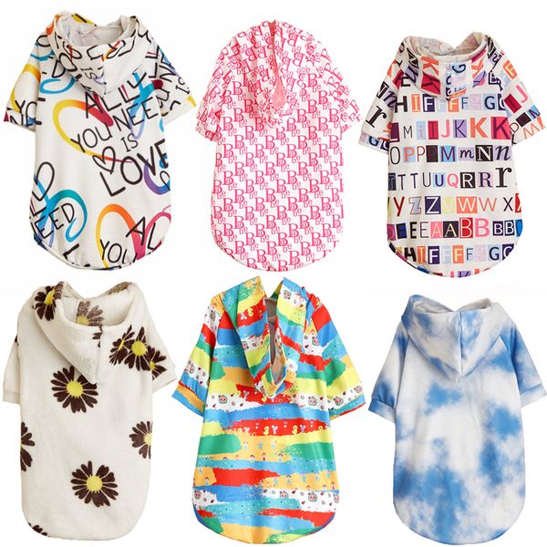 

spring and autumn dog hoodie fashion design dog apparel sublimation printing pet clothes for small dogs chihuahua poodle shih tzu silky terr
