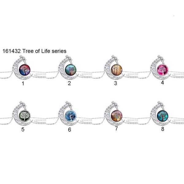 

moon life glass of cabochon galaxy tree zodiac wolf fairy necklace pendants fashion jewlery will and sandy drop shipgjc7