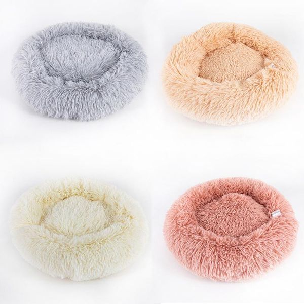 

kennels & pens round dog bed washable pet cat breathable lounger sofa for small medium dogs super soft plush pads products dogs1