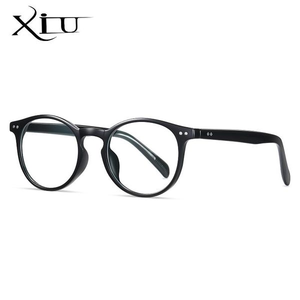 

xiu fashion tr90 anti blue glasses frames optical computer blue light filter gaming glasses, White;black