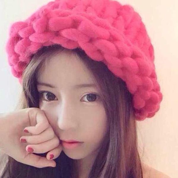 

women's fashion winter caps hats for women beanies new lovely beanie girl slouch skullies caps hand-crocheted ladies knit hats1, Blue;gray