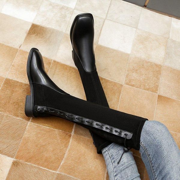 

boots boots-women shoes luxury designer thigh high heels high low 2020 black ladies rubber fashion