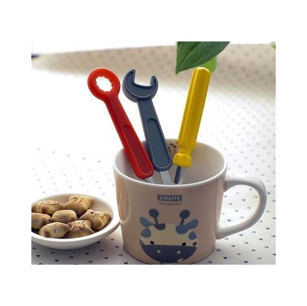 

3pcs =1 set sile dinnerware set wrench screwdriver style stainless steel dinner knife fork spoon cutl jllyxa insyard