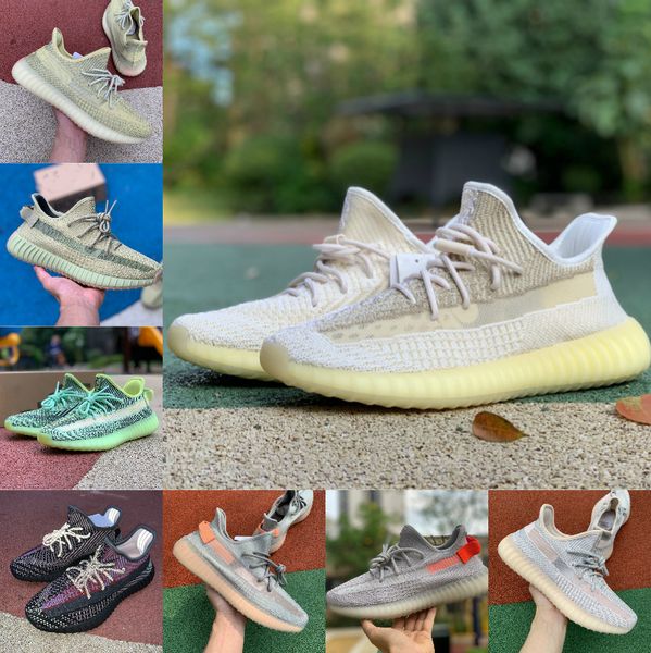 

kanye v2 reflective west new fade carbon natural israfil cinder earth yeshaya desert sage eliada mens running shoes women designers sneakers