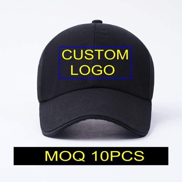 

cotton custom baseball hat color kids printing size children embroidery logo all adults available adjustable strapback cap summer sun v gfdo, White;black