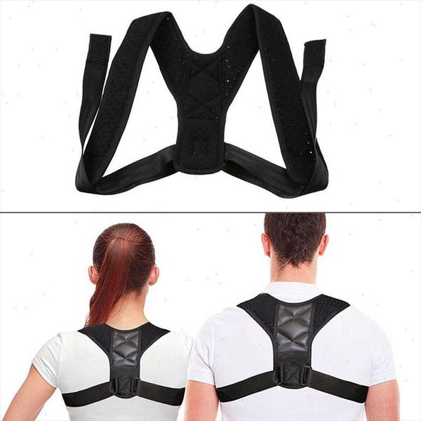 

posture corrector adjustable back shoulder support belt correction belt for kids shoulder correct dropshipping, White