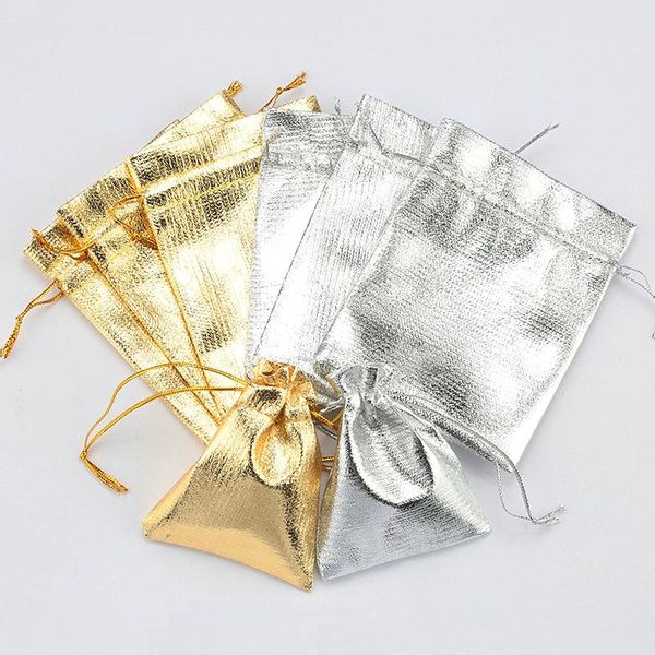 

10шт золотой серебро цвет 79 912см подарочный сумка ювелирные изделия упаковка новый сумка для рождественских свадебных подарок упаковка упа