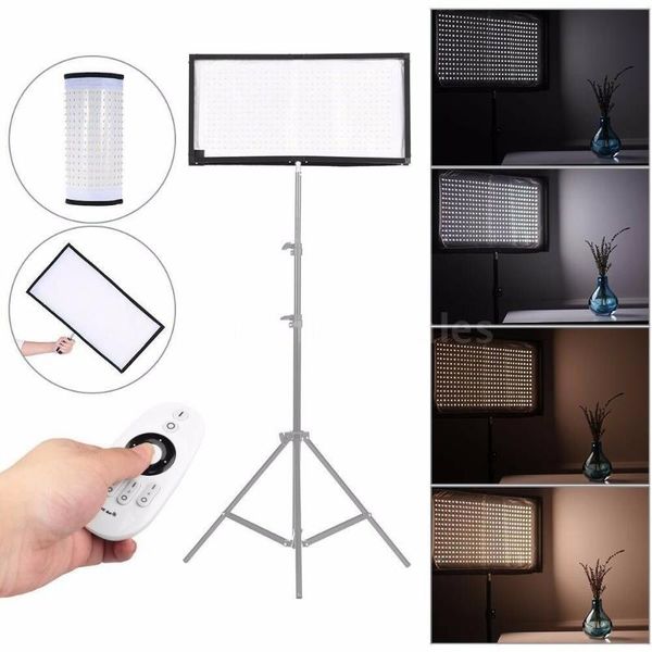 

jintu fl-3060a bi-color video light studio roll-up panel lamp 3200k-5600k light for 5d2 5div 6dii 7dii 70d 80d 800d camera