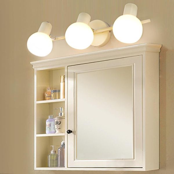 

american style led cabinet mirror front light modern bathroom toilet make-up mirror cabinet lamp living room wall lights wj1023