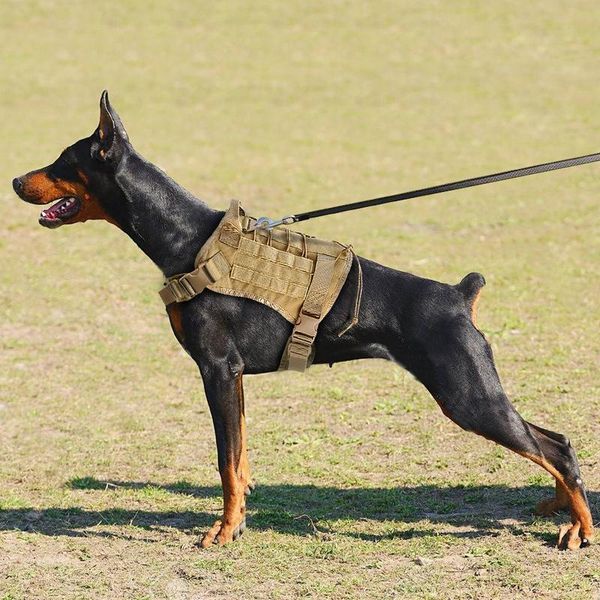 

military tactical dog harness k9 working dog vest nylon bungee leash lead training running for medium large dogs german bbybhp