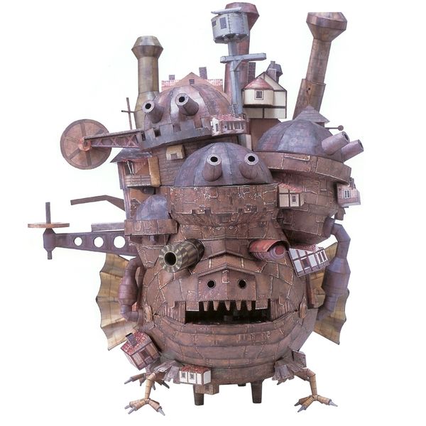 

howl's moving castle 3d puzzles paper model kits assemble jigsaw kids gifts toys educational handmade cartoon collection y200413