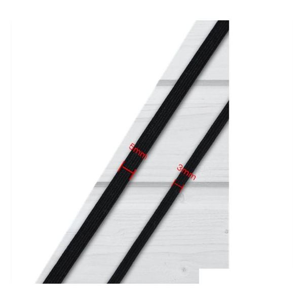 

5mm and m elastic rope of mask ear belt elastic band polyester running belt latex flat rope elast qyljun bdebaby