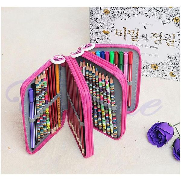 

new design portable drawing sketching pencils pen case holder bag for 52pcs pencils new yqcyc