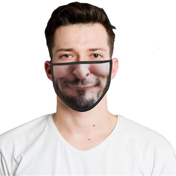 

factory fashion 2020 new face reusable washable funny mask 3d expression emotions personality masks dustproof haze-proof breathable