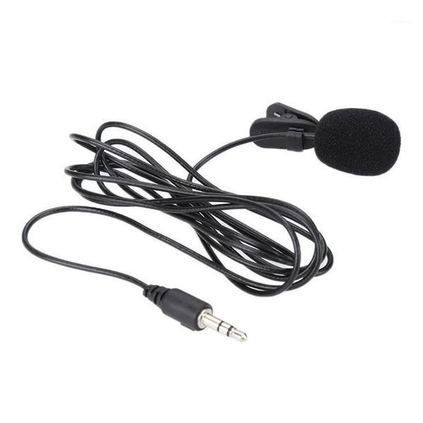 

universal portable 3.5mm mini mic microphone hands clip on microphone mini audio mic for pc laplound speaker1