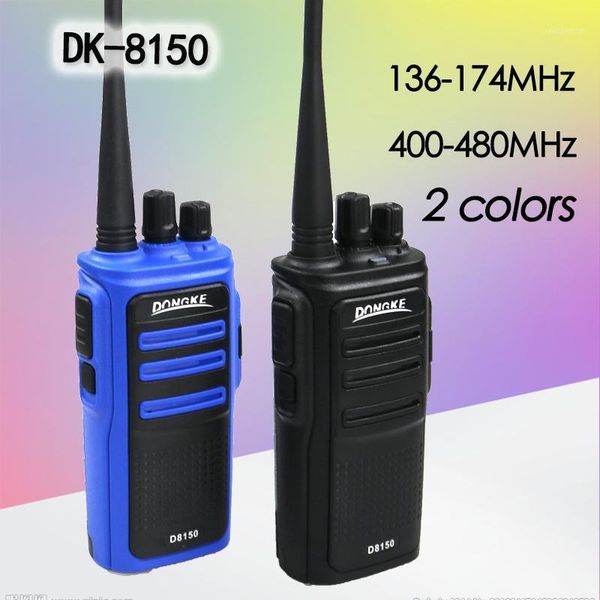 

dongke handheld walkie talkie portable radio 8w high power uhf walkie-talkie two way ham radio communicator hf transceiver1