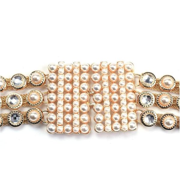 

women body chain pearl belly crossover waist gorgeous white beads chain double layered waist harness rhombus body jllmox dh_garden, Silver