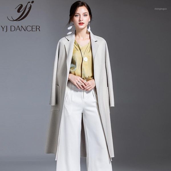 

2019 special price autumn and winter coat women new cashmere overcoat female high-end long elegance coat female zzz0171, Black