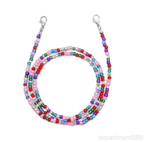 

face extension lanyard beaded holder rest rope hang on neck string glassses anti-loss straps for kid mask leash owf1717