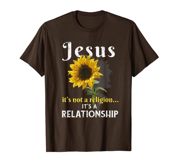 

jesus it's not a religion it's a relationship t-shirt, White;black