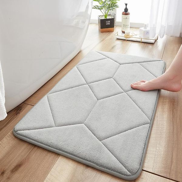 

bedroom shower memory foam bath mat modern home decor extra absorbent floor area rug non slip toilet machine washable kitchen