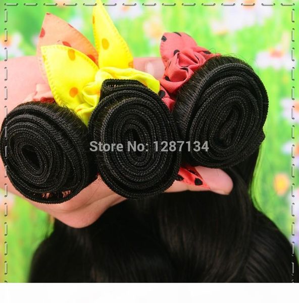 

1pcs lot queen hair brazilian body wave hair weves,6a+ unprocessed virgin brazilian hair bundles,natural color,double weft, Black