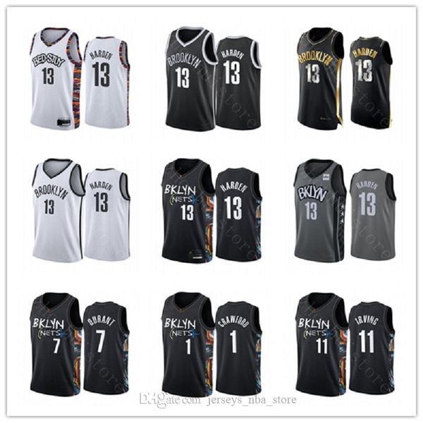 

Custom 2021 New signings James 13 Harden Black City Biggie Music basketball Jersey print James Harden Basketball shirt, Color1